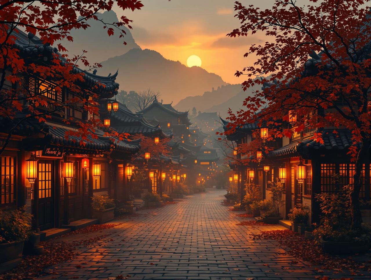 红果短剧官网pc品牌故事 - 温暖的小镇乡村景象
